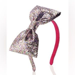 Kate Spade Glitter Bow Headband in Multi
